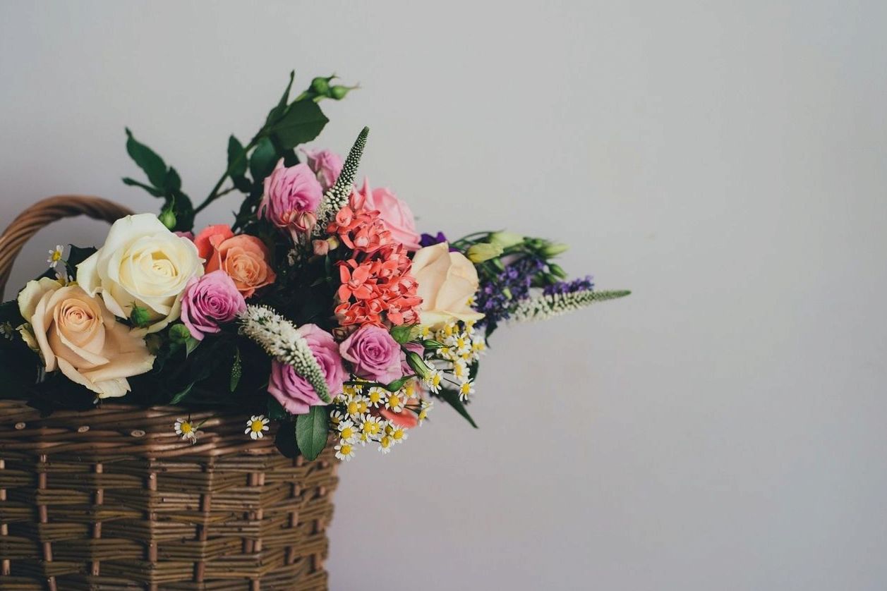 Flower girl with floral crown